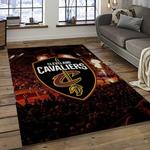 nba cleveland cavaliers basketball team logo sport carpet rectangle area rug for living room dark room cca8
