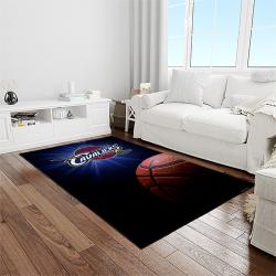nba cleveland cavaliers basketball team logo sport carpet rectangle area rug for living room light room cca1