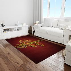 nba cleveland cavaliers basketball team logo sport carpet rectangle area rug for living room light room cca14