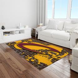 nba cleveland cavaliers basketball team logo sport carpet rectangle area rug for living room light room cca17