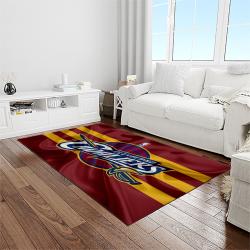 nba cleveland cavaliers basketball team logo sport carpet rectangle area rug for living room light room cca19