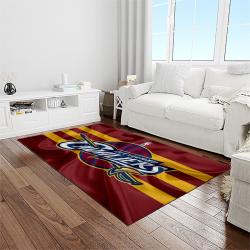 nba cleveland cavaliers basketball team logo sport carpet rectangle area rug for living room light room cca25