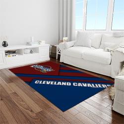 nba cleveland cavaliers basketball team logo sport carpet rectangle area rug for living room light room cca27