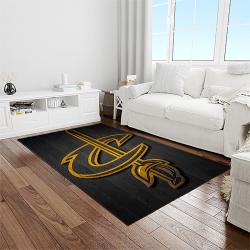 nba cleveland cavaliers basketball team logo sport carpet rectangle area rug for living room light room cca33