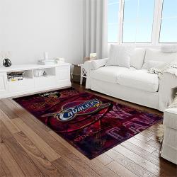 nba cleveland cavaliers basketball team logo sport carpet rectangle area rug for living room light room cca9