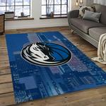 nba dallas mavericks basketball team logo sport carpet rectangle area rug for living room dark room dmr18