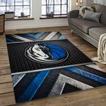 nba dallas mavericks basketball team logo sport carpet rectangle area rug for living room dark room dmr2