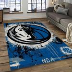 nba dallas mavericks basketball team logo sport carpet rectangle area rug for living room dark room dmr3