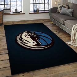 NBA Dallas Mavericks Rectangle Rug Personalized Non-Slip Carpet Gift For Basketball Fans DMR48