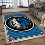 nba dallas mavericks basketball team logo sport carpet rectangle area rug for living room dark room dmr7