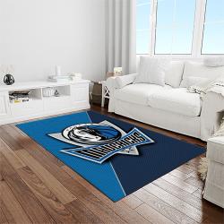 nba dallas mavericks basketball team logo sport carpet rectangle area rug for living room light room dmr10
