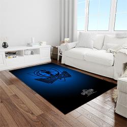 nba dallas mavericks basketball team logo sport carpet rectangle area rug for living room light room dmr11