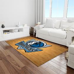 nba dallas mavericks basketball team logo sport carpet rectangle area rug for living room light room dmr13