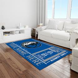 nba dallas mavericks basketball team logo sport carpet rectangle area rug for living room light room dmr4