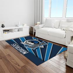 nba dallas mavericks basketball team logo sport carpet rectangle area rug for living room light room dmr8