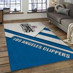 nba los angeles clippers basketball team logo sport carpet rectangle area rug for living room dark room lac14
