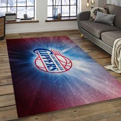 NBA Los Angeles Clippers Rectangle Rug Personalized Non-Slip Carpet Gift For Basketball Fans LAC23