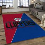 nba los angeles clippers basketball team logo sport carpet rectangle area rug for living room dark room lac3
