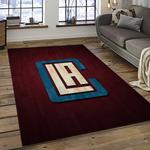 nba los angeles clippers basketball team logo sport carpet rectangle area rug for living room dark room lac31