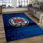 nba los angeles clippers basketball team logo sport carpet rectangle area rug for living room dark room lac33