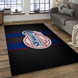 NBA Los Angeles Clippers Rectangle Rug Personalized Non-Slip Carpet Gift For Basketball Fans LAC38