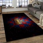 nba los angeles clippers basketball team logo sport carpet rectangle area rug for living room dark room lac39
