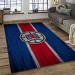 nba los angeles clippers basketball team logo sport carpet rectangle area rug for living room dark room lac43