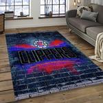 nba los angeles clippers basketball team logo sport carpet rectangle area rug for living room dark room lac6
