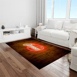 nba los angeles clippers basketball team logo sport carpet rectangle area rug for living room light room lac11