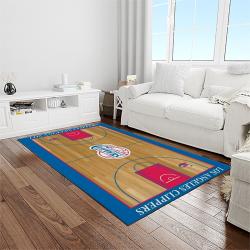 nba los angeles clippers basketball team logo sport carpet rectangle area rug for living room light room lac16