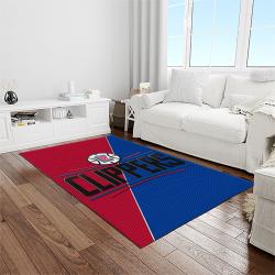 nba los angeles clippers basketball team logo sport carpet rectangle area rug for living room light room lac3