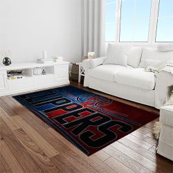 nba los angeles clippers basketball team logo sport carpet rectangle area rug for living room light room lac35