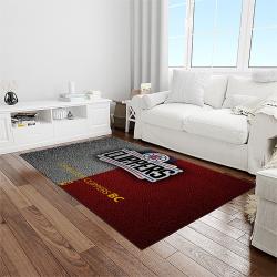 nba los angeles clippers basketball team logo sport carpet rectangle area rug for living room light room lac36