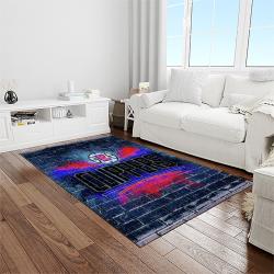 nba los angeles clippers basketball team logo sport carpet rectangle area rug for living room light room lac6