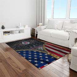 nba los angeles clippers basketball team logo sport carpet rectangle area rug for living room light room lac8