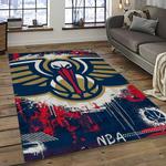 nba new orleans pelicans basketball team logo sport carpet rectangle area rug for living room dark room nop1
