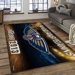 nba new orleans pelicans basketball team logo sport carpet rectangle area rug for living room dark room nop10