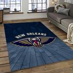 nba new orleans pelicans basketball team logo sport carpet rectangle area rug for living room dark room nop12