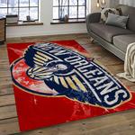 nba new orleans pelicans basketball team logo sport carpet rectangle area rug for living room dark room nop34