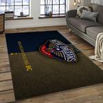 nba new orleans pelicans basketball team logo sport carpet rectangle area rug for living room dark room nop37