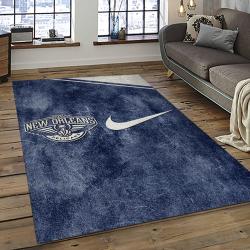 NBA New Orleans Pelicans Rectangle Rug Personalized Non-Slip Carpet Gift For Basketball Fans NOP4