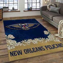NBA New Orleans Pelicans Rectangle Rug Personalized Non-Slip Carpet Gift For Basketball Fans NOP7