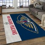 nba new orleans pelicans basketball team logo sport carpet rectangle area rug for living room dark room nop8