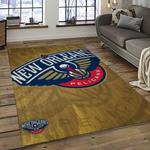 nba new orleans pelicans basketball team logo sport carpet rectangle area rug for living room dark room nop9