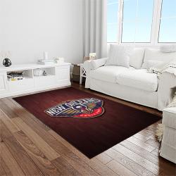 nba new orleans pelicans basketball team logo sport carpet rectangle area rug for living room light room nop21