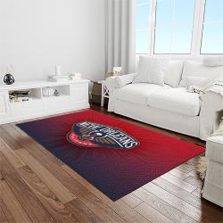 nba new orleans pelicans basketball team logo sport carpet rectangle area rug for living room light room nop24