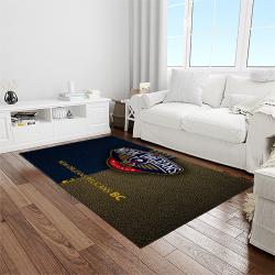 nba new orleans pelicans basketball team logo sport carpet rectangle area rug for living room light room nop37