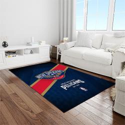 nba new orleans pelicans basketball team logo sport carpet rectangle area rug for living room light room nop38