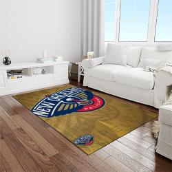 nba new orleans pelicans basketball team logo sport carpet rectangle area rug for living room light room nop9