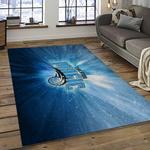 nba orlando magic basketball team logo sport carpet rectangle area rug for living room dark room olm18